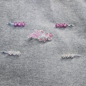 Crystal Rhinestone Hair Clip with Hair Pins
